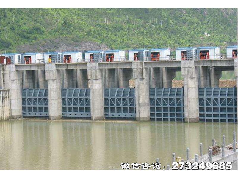 海阳拦水大坝闸门